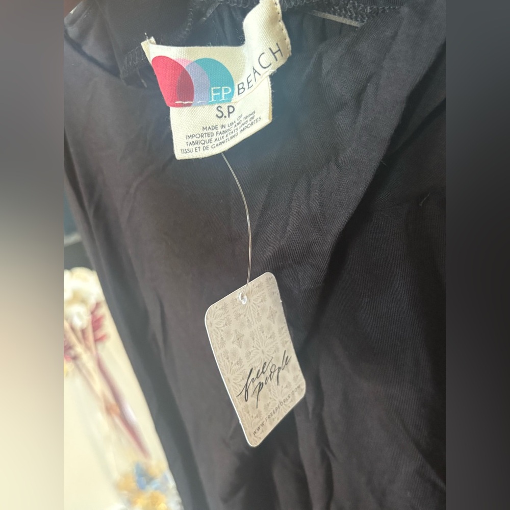 Free People Beach Black Pants - Picture 2 of 3